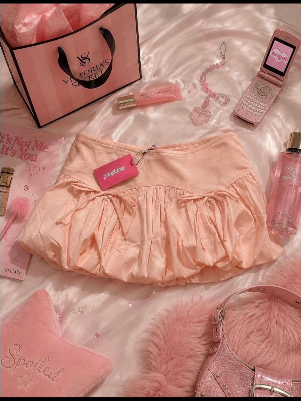 Edikted Margo Bubble Mini Skort XS